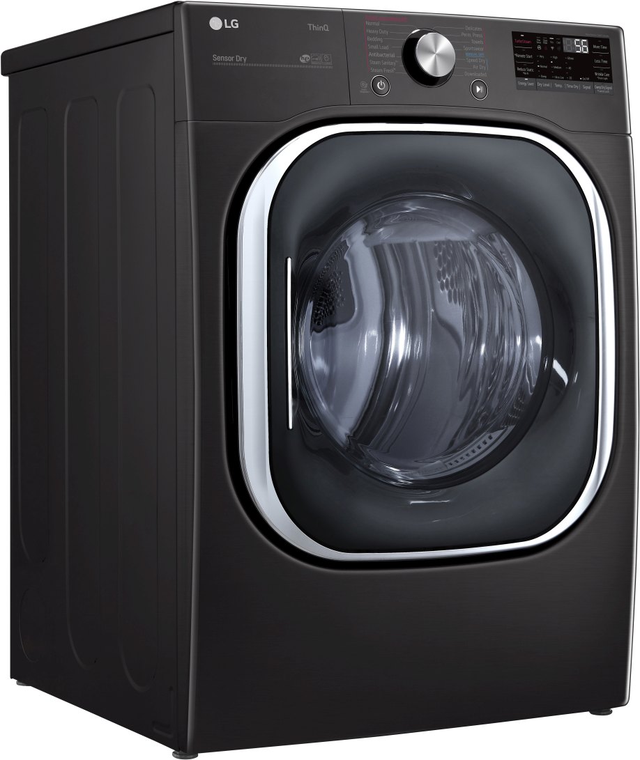 LG 7.4 Cu. Ft. Black Steel Front Load Electric Dryer - Thumbnail 2