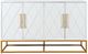 Jofran Inc. Argyle Glen Gold/White 60" Accent Cabinet-2