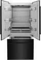 ZLINE 36" 19.6 Cu. Ft. Black Stainless Steel Built-In French Door Refrigerator with Bright White Interior-1