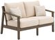Signature Design by Ashley® Adams Lane Beige/Dark Brown Loveseat with Cushion-0