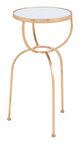 Zuo® Modern Hera Mirror Top Side Table with Gold Base-0