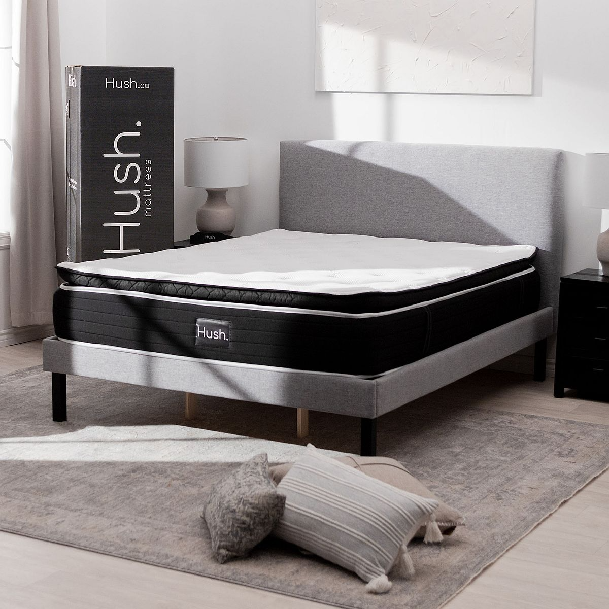 Hush Arctic Luxe Hybrid Medium Pillow Top Mattress in a Box Harris BrandSource Home Furnishings