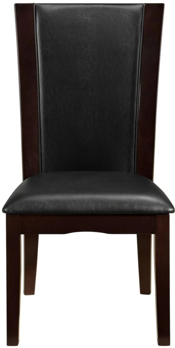 Homelegance® Daisy Dark Brown/Espresso Side Chair-2