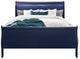 Global Furniture USA Charlie Blue Queen Sleigh Bed with LED-1