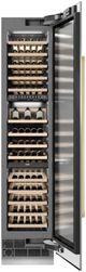ZLINE Autograph Edition 18" 9.0 Cu. Ft. Triple Zone 68 Bottle Right Hinge Column Wine Cooler in Stainless Steel with Polished Gold Accents-4