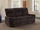 Coaster® Navarro Dark Brown Chenille Manual Upholstered Reclining Sofa-1