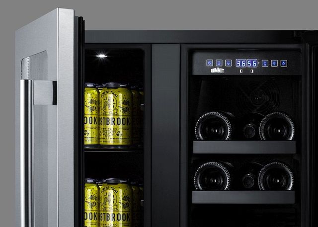 Summit® 24" 4.6 Cu. Ft. Stainless Steel Wine Cooler-3