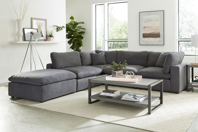 Mazin Furniture Guthrie Gray Armless Accent Chair-2