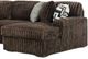 Signature Design by Ashley® Midnight-Madness 5-Piece Chocolate Right Arm Facing Sectional with Chaise-2