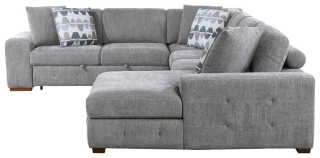 Homelegance® Raife 4-Piece Gray Sectional with Right Chaise-3