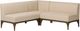 Four Hands Ellington 2-Piece Irving Flax L-Shape Dining Banquette-0