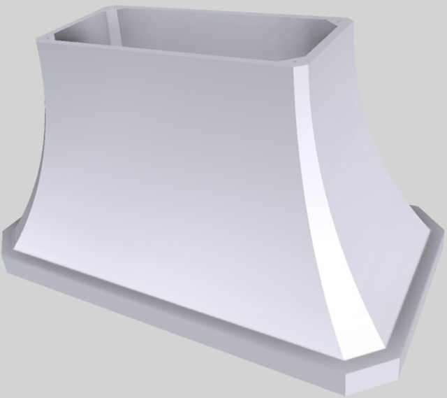 Vent-A-Hood® Designer Series 54" White Island Range Hood-3