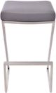 Armen Living Atlantis Brushed Stainless Steel Bar Stool-3