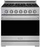 Thor Kitchen® Gordon Ramsay 36" Stainless Steel Freestanding Pro Style Liquid Propane Range with Precision Knob Control in Stainless Steel-0