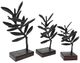 A & B Home Conway 3-Piece Black Branch Decorative Statues-0
