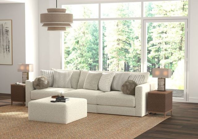 Jackson Furniture Ritzy 4-Piece Bone Sectional with Ottoman-1