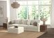 Jackson Furniture Ritzy 4-Piece Bone Sectional with Ottoman-1