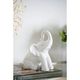 A & B Home Flora and Fauna White Elephant Figurine-1