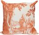 Stylecraft Beige/Orange Designer Pillow-0
