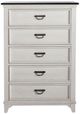 Liberty Furniture Allyson Park Charcoal/Wirebrushed White 52" Chest-2