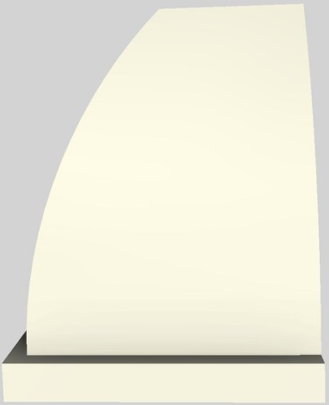 Vent-A-Hood® Designer Series 54" Biscuit Wall Mounted Range Hood-3