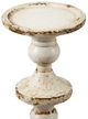 A & B Home Cassia Weathered White Candlestick Holder-2