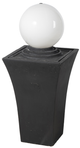 A & B Home Black/White Curved Ball Fountain-0