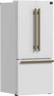 FORNO® Gallipoli 30" 17.5 Cu. Ft. White Counter Depth French Door Refrigerator-1