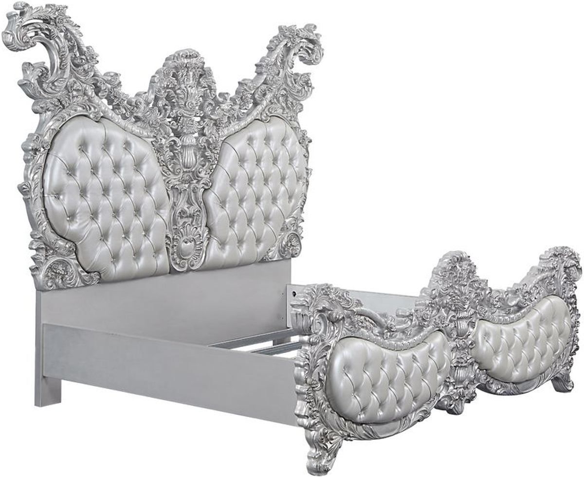 ACME Furniture Valkyrie Antique Platinum Eastern King Bed