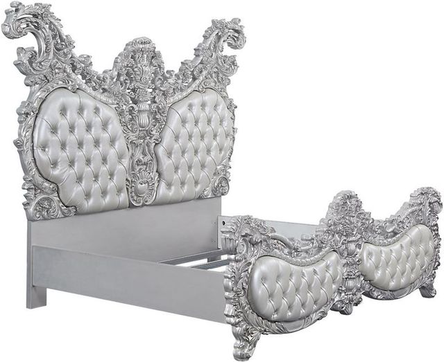 ACME Furniture Valkyrie Antique Platinum Eastern King Bed-0
