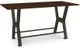 Amisco Customizable Parade 42" Solid Birch Bar Table with 1.63" Thick Tabletop-0