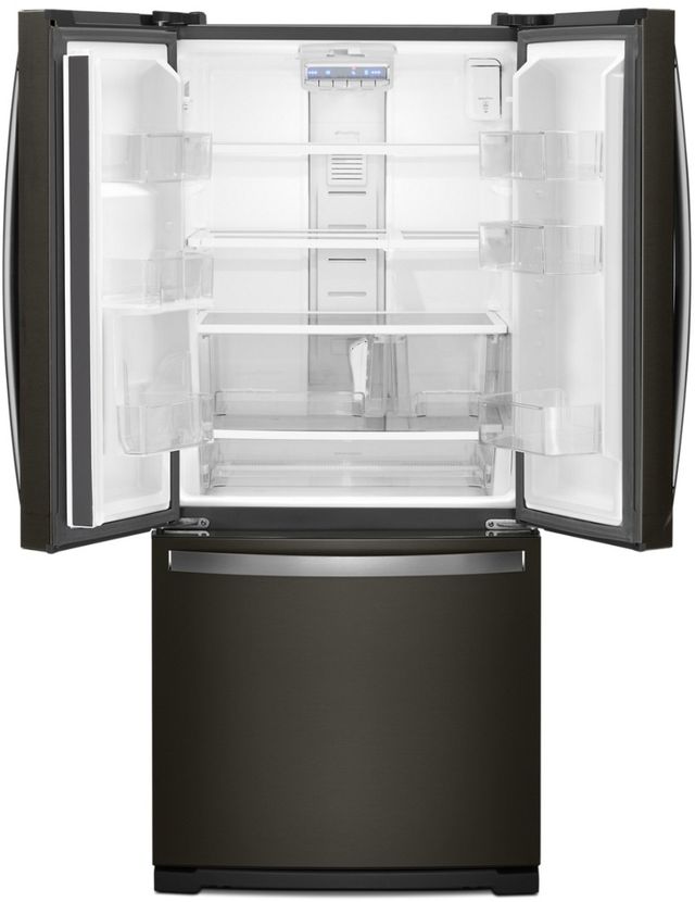 Whirlpool® 19.7 Cu. Ft. Fingerprint Resistant Black Stainless French Door Refrigerator-1