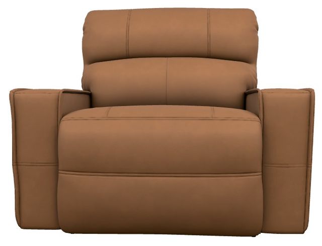 La-Z-Boy® Maddox Camel Leather Manual Reclining Chair and a Half-1