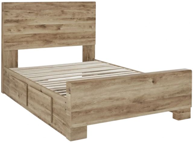 Signature Design by Ashley® Hyanna Tan Brown Youth Full Storage Panel Bed-2