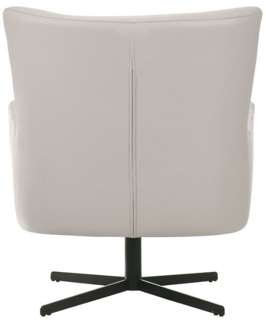 New Classic® Home Furnishings Acadia Mist Leather Swivel Chair-4