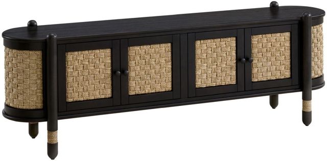 Martin Svensson Seagrass & Wood Smoked TV Stand-0