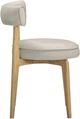 TOV Furniture Nikita Natural/Taupe Vegan Leather Dining Chair-4