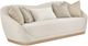 Michael Amini® La Rachelle Chardonnay/Medium Champagne Sofa-0