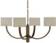 Currey & Company Simone Off-White/Painted Bronze Chandelier-2