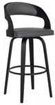 Armen Living Shelly Gray 26" Counter Stool-0