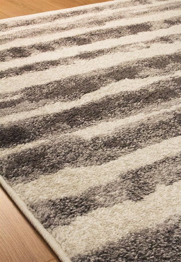 Kalora Interiors Focus Gray Marker Stripes 7' X 11' Rug-1