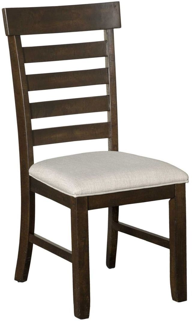 Elements International Colorado Brown/Charcoal Dining Side Chair-0