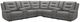 Parker House® Caldwell 7-Piece Tahoe Charcoal Power Reclining Sectional with Power Adjustable Headrests-0