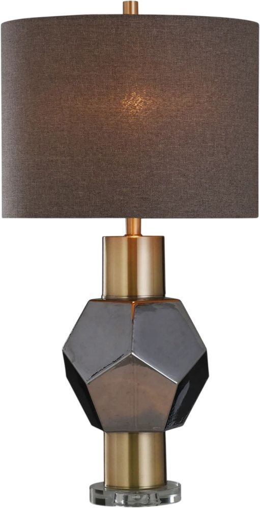 Harp & Finial® Chelsea Charcoal/Gold/Gray Table Lamp-1