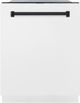 ZLINE Autograph Edition 24" White Matte Built In Dishwasher with Matte Black Handle-0