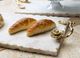 A & B Home White/Gold Marble Tray-2