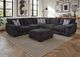 Franklin™ Portland Frenzy Graphite Square Ottoman-1