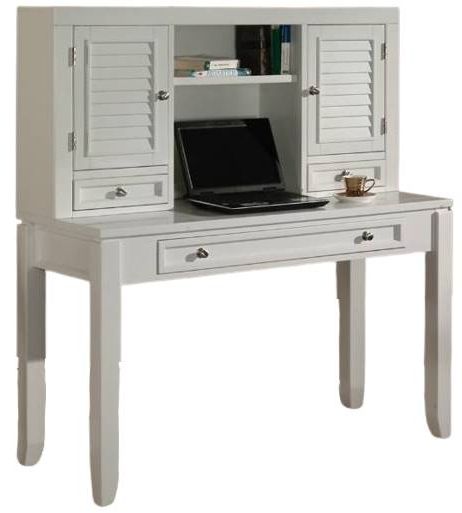 Parker House® Boca Cottage White Desk with Hutch-0