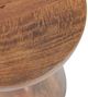 A & B Home Brown Wooden Pedestal Side Table-2