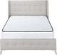 Monarch Specialties Inc. Beige Linen Queen Bed-1